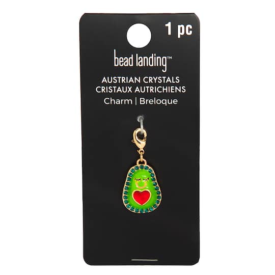 Avocado Austrian Crystal Charm by Bead Landing™